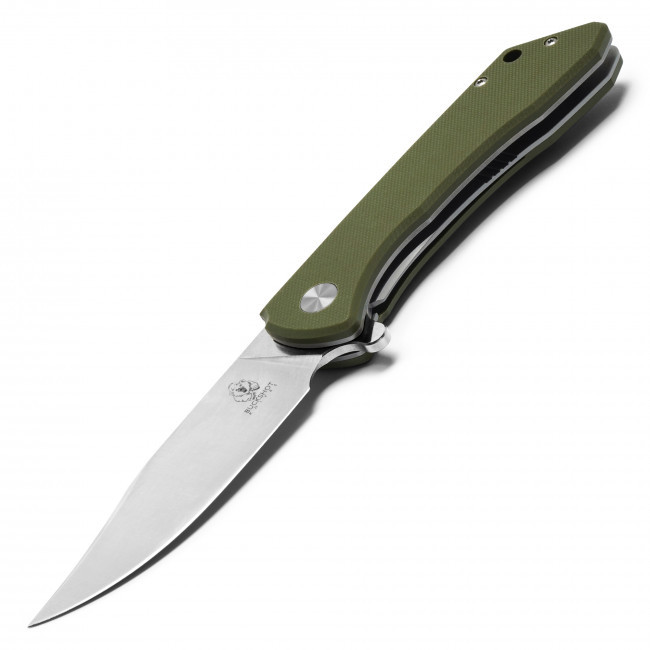 8.5" D2 Pocket Knife Green