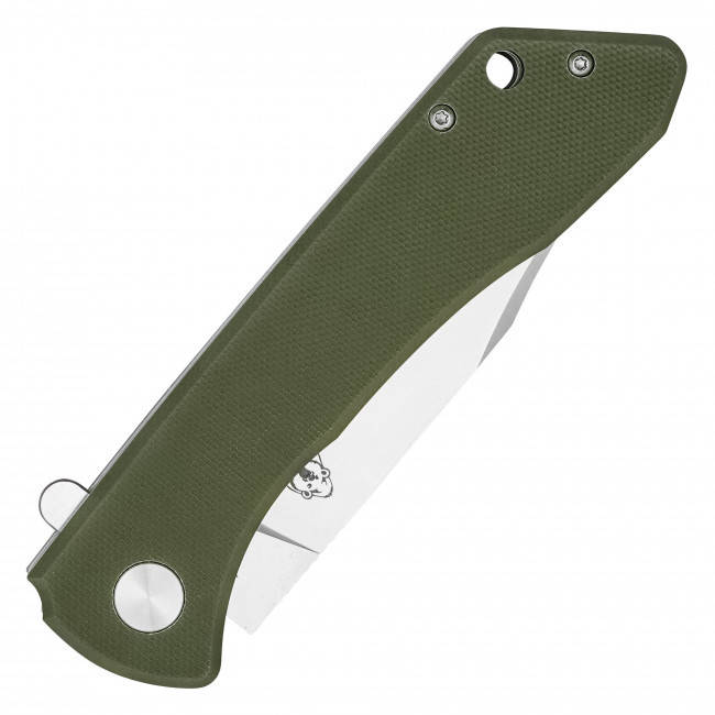 8.5" D2 Pocket Knife Green