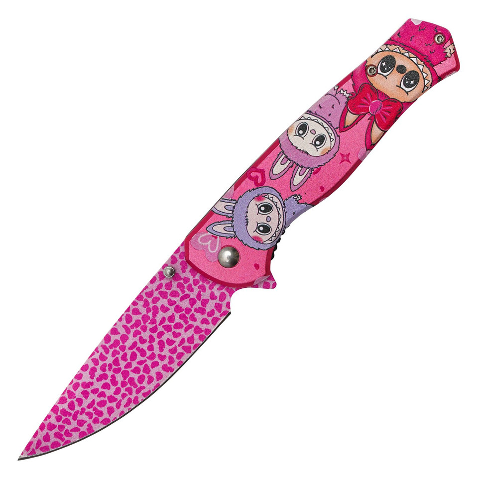 8" Pink Labubu Pocket Knife