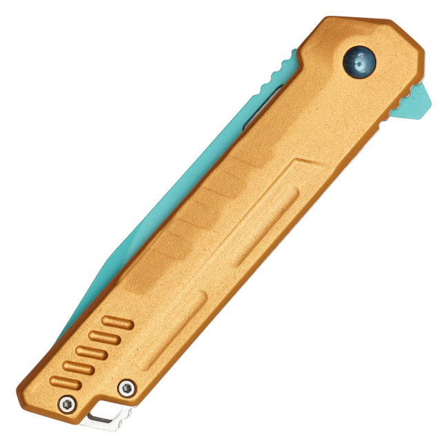 7.75" Blue & Gold Pocket Knife