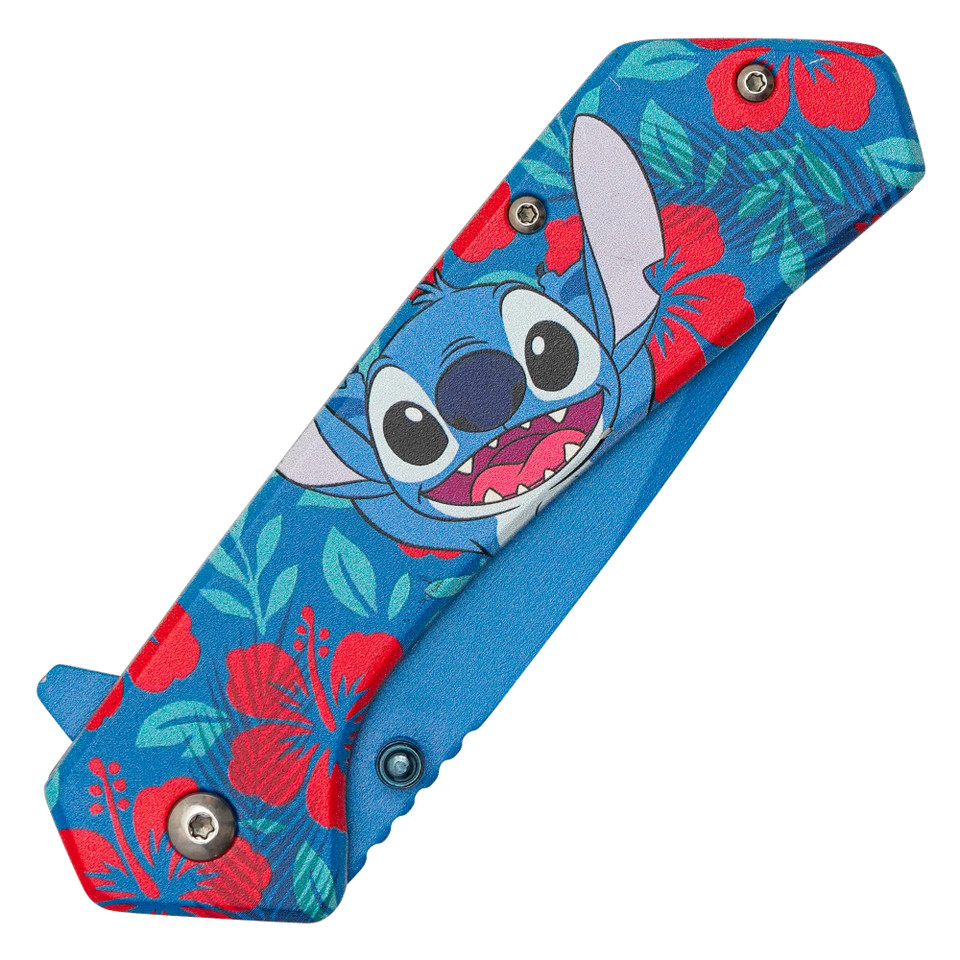 7.75" Blue Alien Pocket Knife