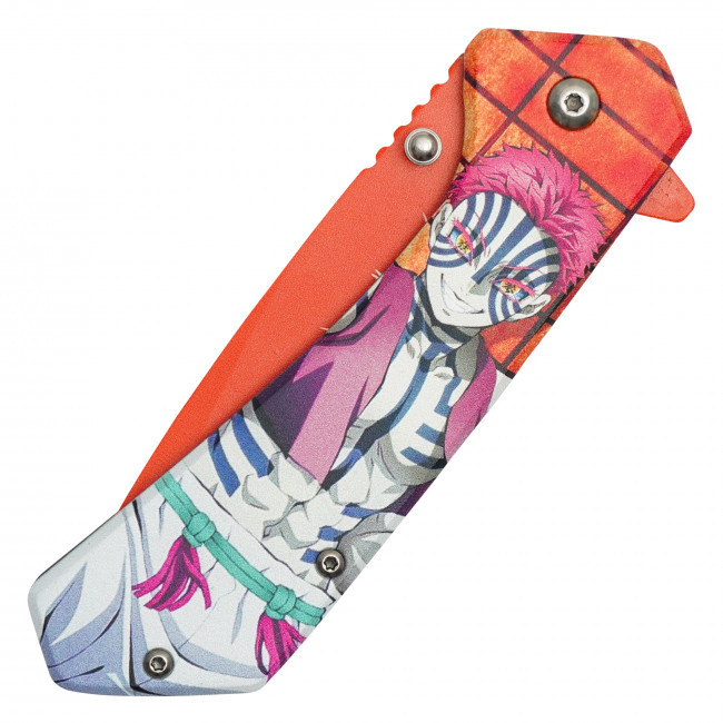 7.75" Striped Demon Pocket Knife