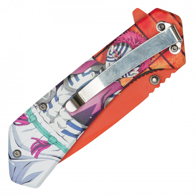 7.75" Striped Demon Pocket Knife