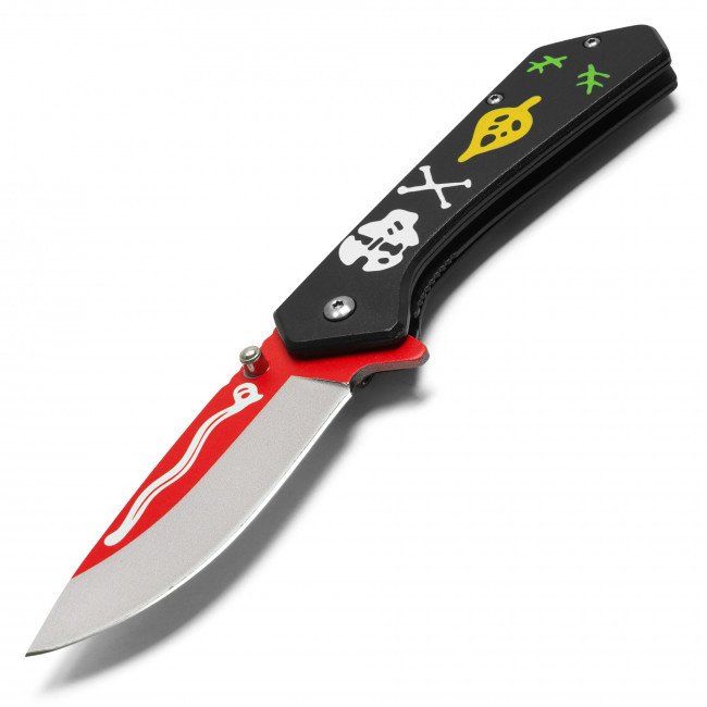 7.75" Black Voodoo Pocket Knife