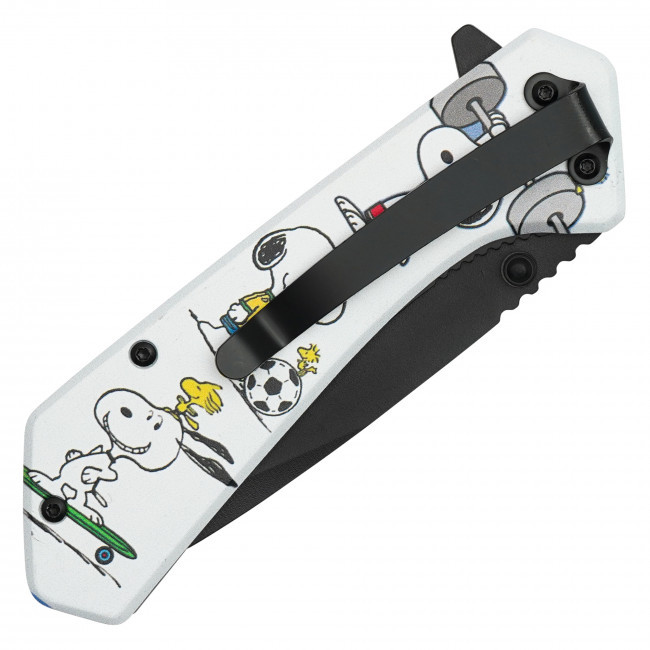 7.75" White Snoopy Pocket Knife