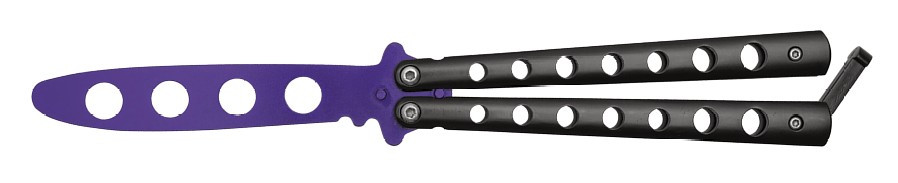 7.75" Perforated Purple Butterfly Trainer