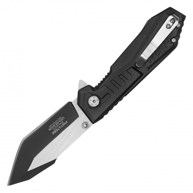 7.75" 2-Tone Serrated Pocket Knife