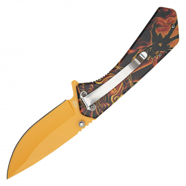 7.75" Gold Exodia Pocket Knife