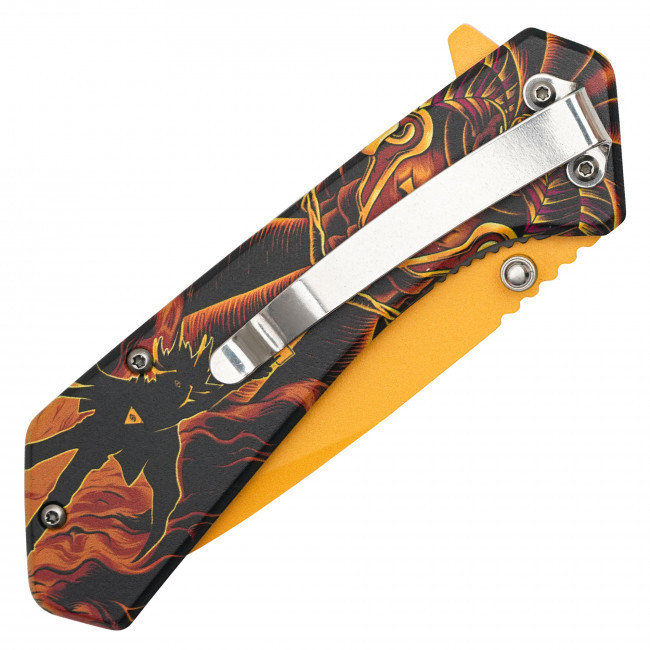 7.75" Gold Exodia Pocket Knife