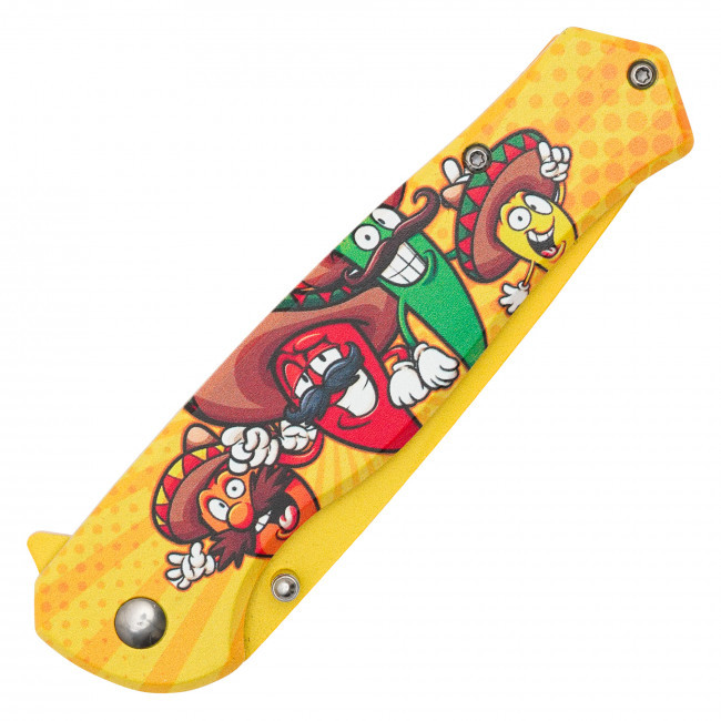 8" Mexican Peppers Pocket Knife