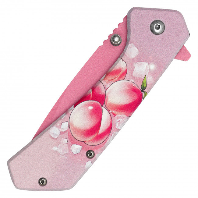 7.75" Pink Peaches Pocket Knife