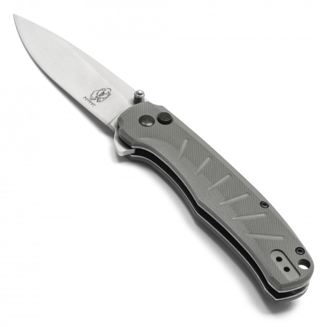 8" Gray D2 Pocket Knife