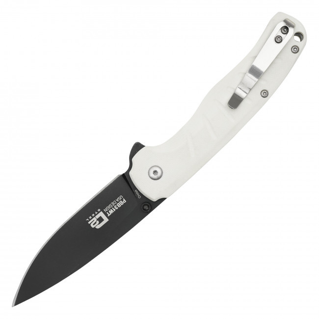 8" White D2 Pocket Knife