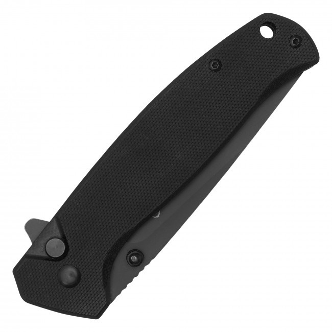 7.75" Black D2 Pocket Knife