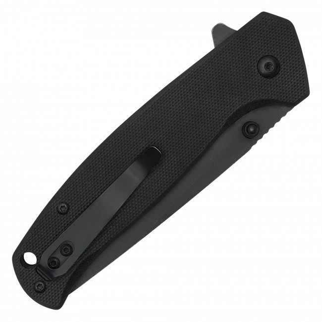 7.75" Black D2 Pocket Knife