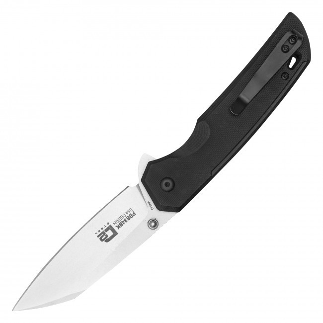 7.75" Black D2 Pocket Knife