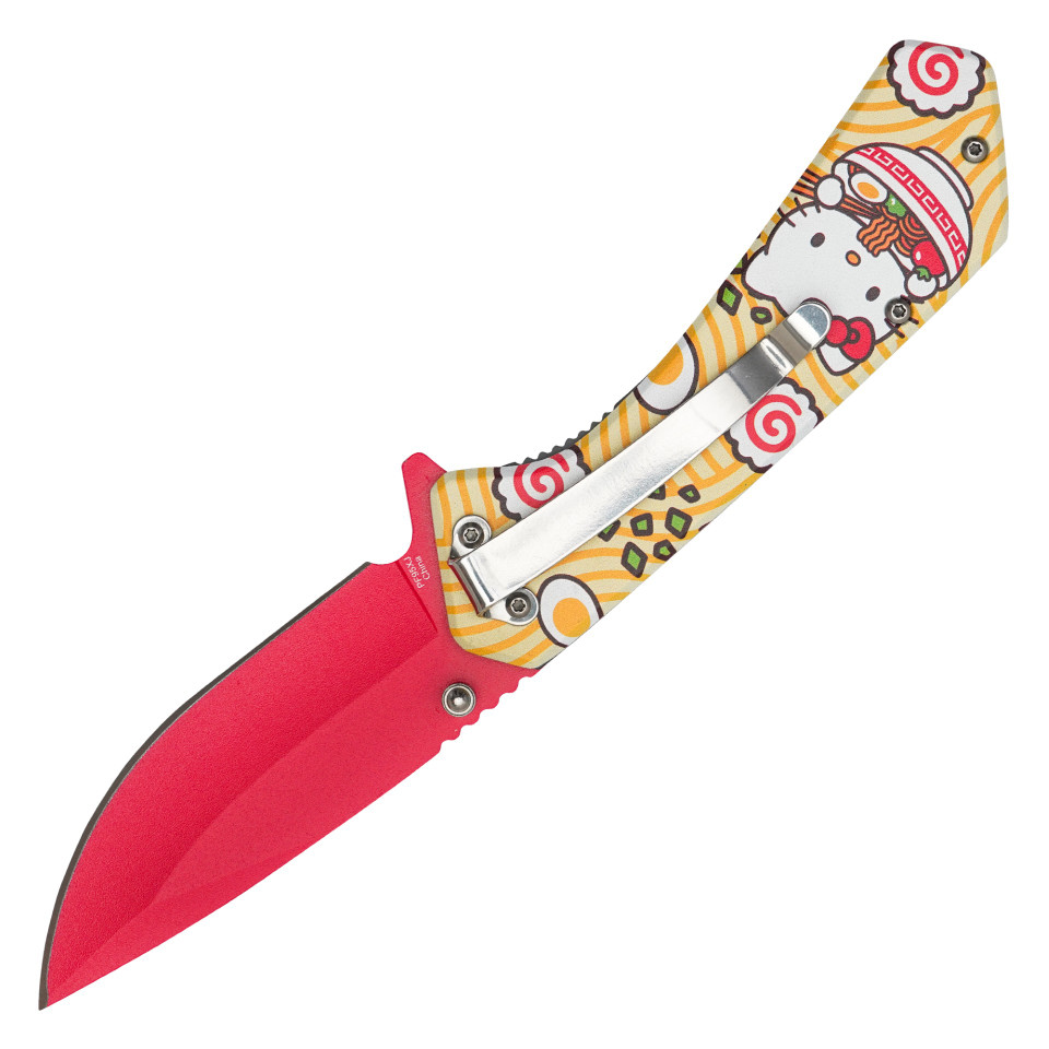 7.75" Ramen Kitty Pocket Knife