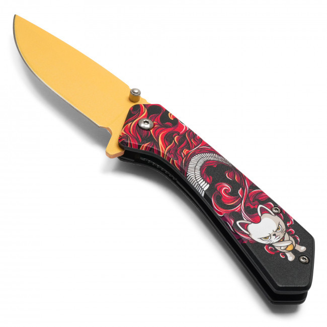 7.75" Turbo Granny Cat Pocket Knife