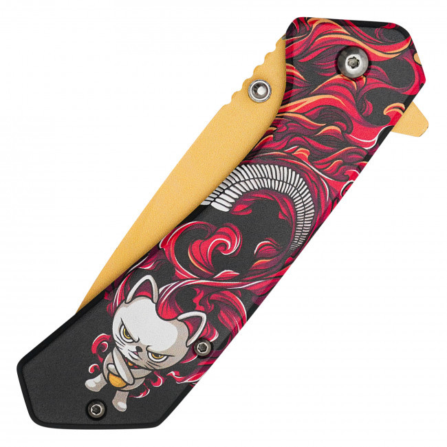 7.75" Turbo Granny Cat Pocket Knife