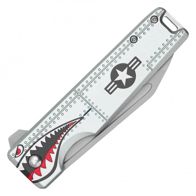 8.25" Red Warbird Pocket Knife