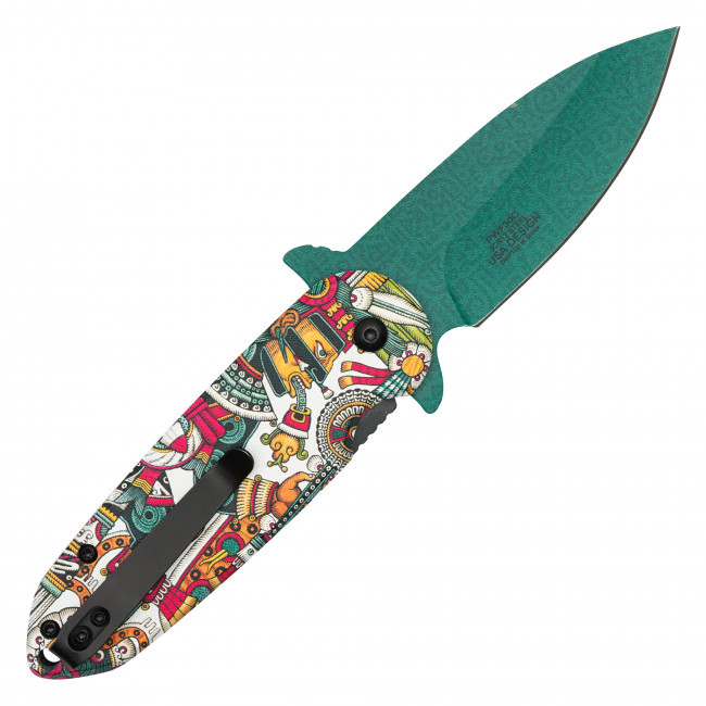 7.25" Aztec God Pocket Knife