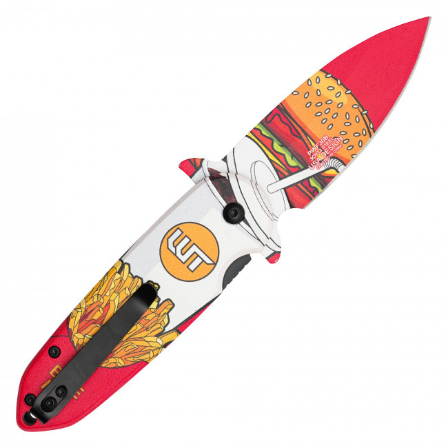 7.25" Burger Combo Pocket Knife
