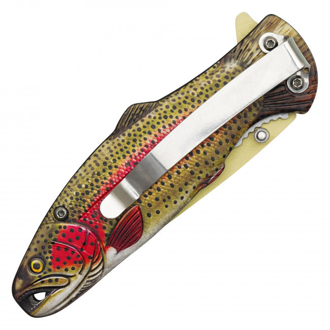 7.25" Rainbow Trout Pocket Knife