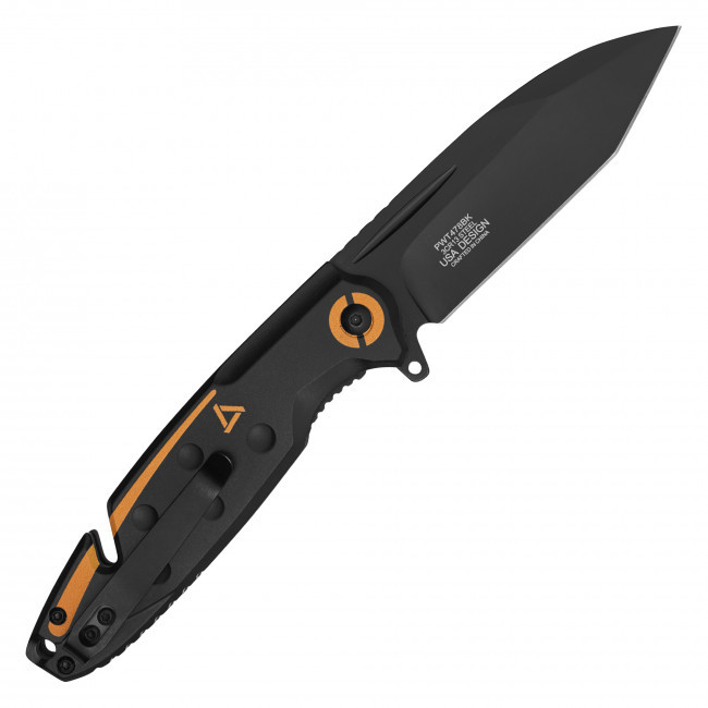 7" Black & Orange Pocket Knife