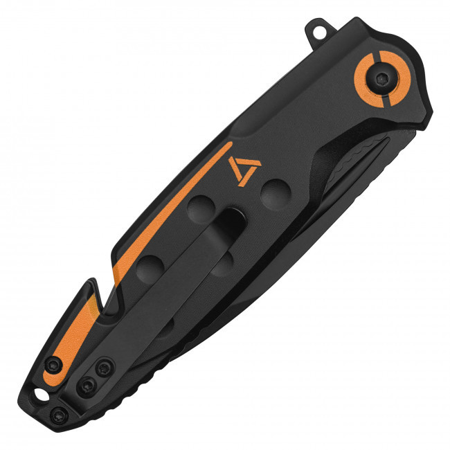 7" Black & Orange Pocket Knife