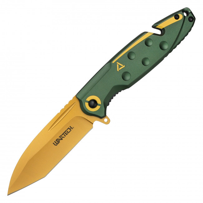 8" Green & Gold Pocket Knife