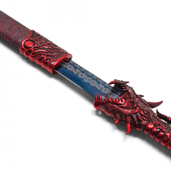 45.5" Red Dragon Steel Katana
