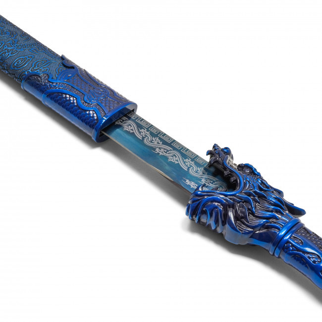 45.5" Blue Dragon Steel Katana