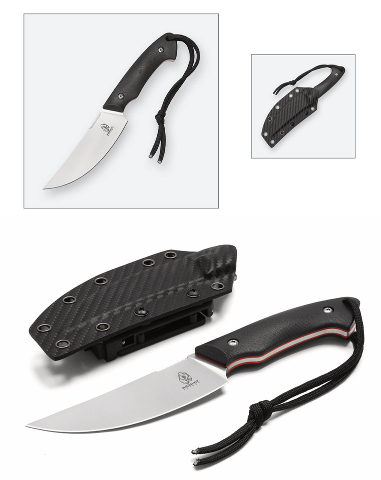 8.75" Black Hunting Knife