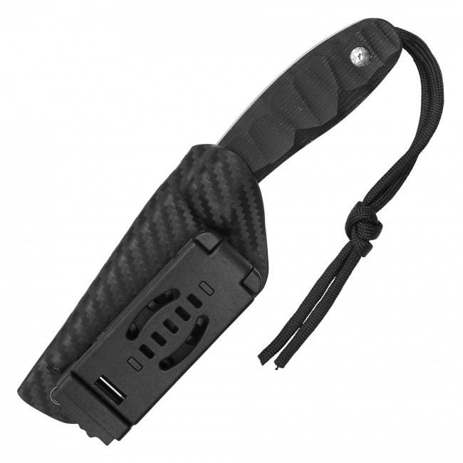 7.5" Black Grip Hunting Knife