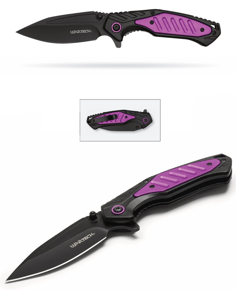 7.75" Tactical Black Pocket Knife