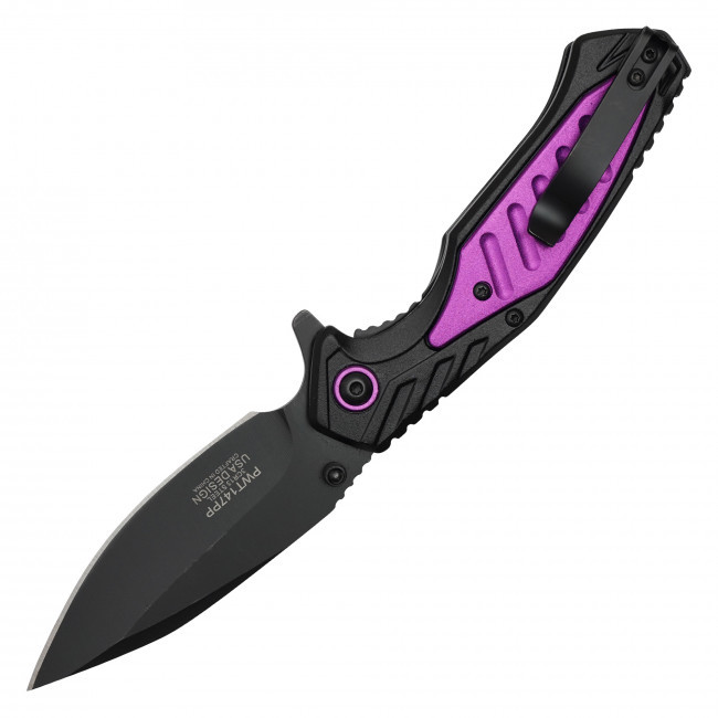 7.75" Tactical Black Pocket Knife
