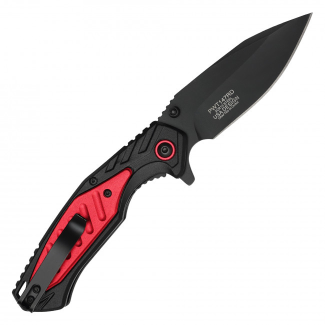 7.75" Tactical Black Pocket Knife