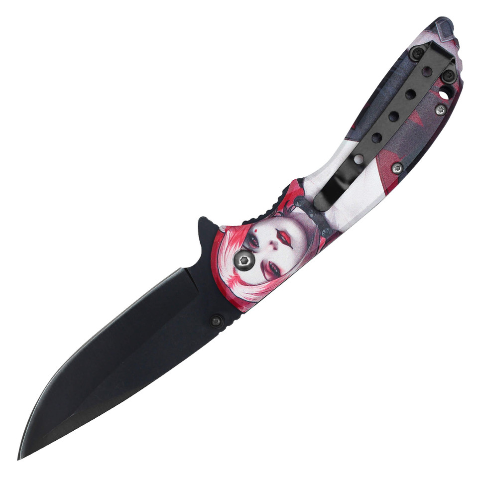 4" Assisted Open Clown Princess Pocket knife