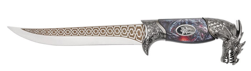 11.25" Ornate Dragon Dagger
