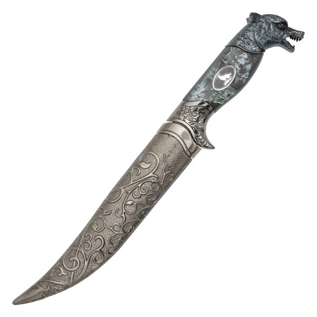 11.25" Ornate Wolf Dagger