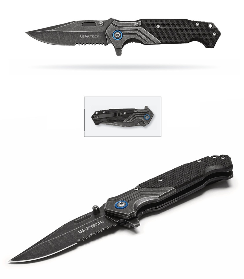 7.75" Tactical Black Pocket Knife