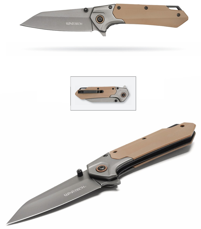 7.75" 2-Tone Desert Pocket Knife