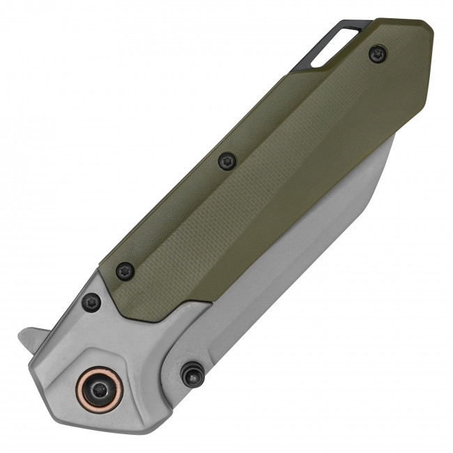 7.75" 2-Tone Green Pocket Knife