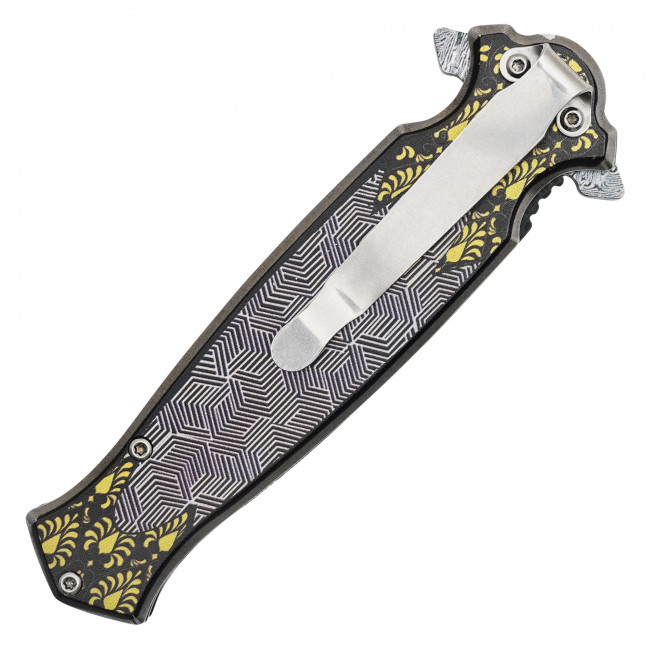 8.25" Geometric Filigree Pocket Knife