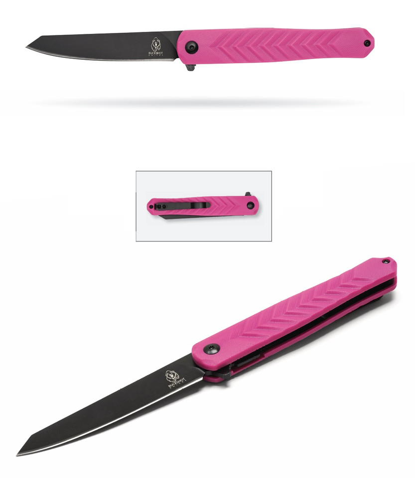 8.5" D2 Slim Pink Pocket Knife