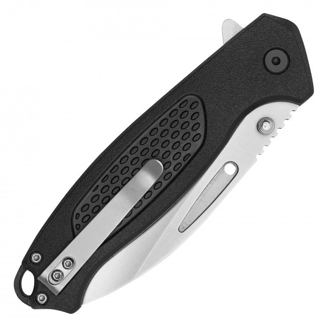 8.25" D2 Black Textured Pocket Knife