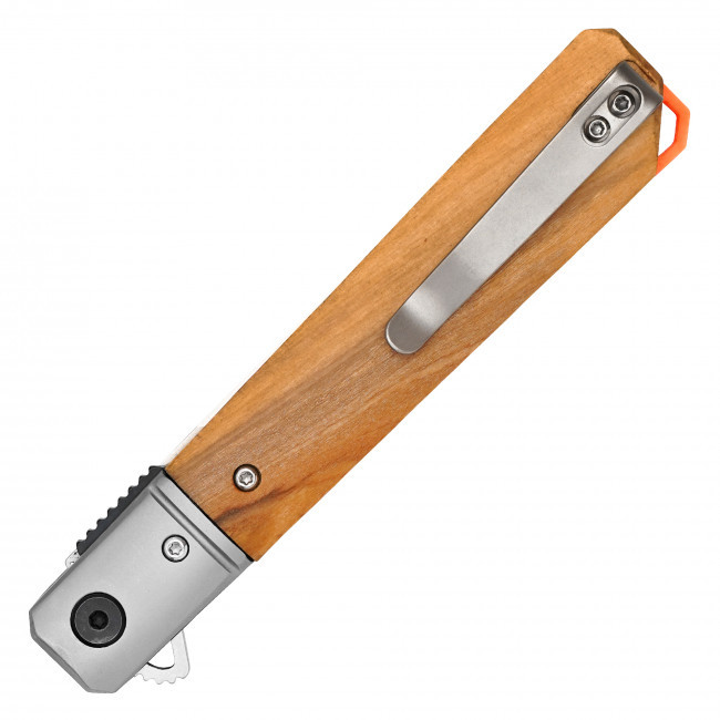 8.5" D2 Natural Wood Pocket Knife