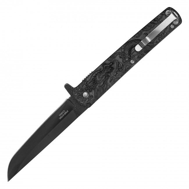 9" Black Dragon Pocket Knife