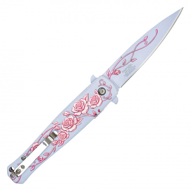 8.75" Blush Rose Pocket Knife