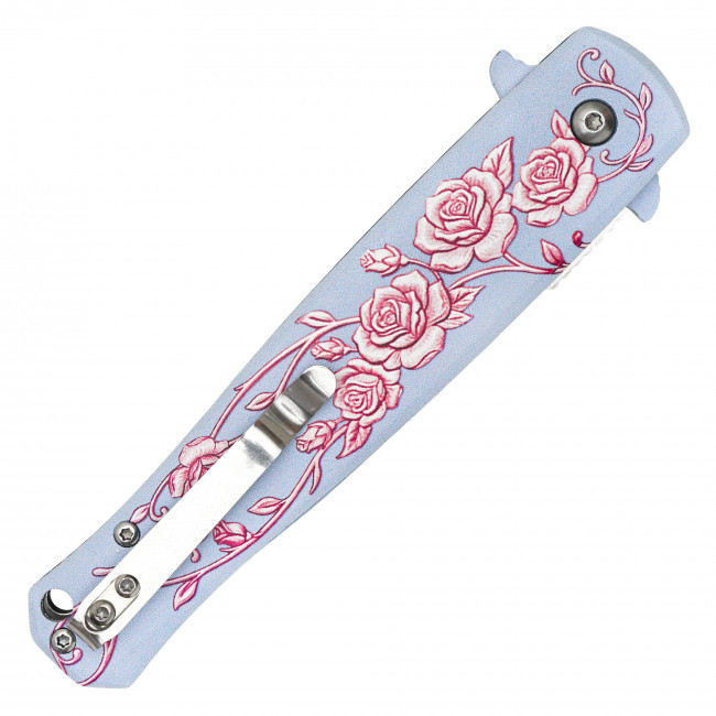 8.75" Blush Rose Pocket Knife